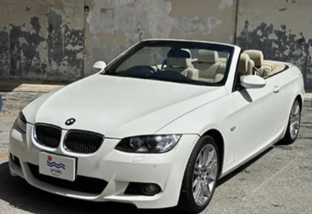 【石垣島・レンタカー】オープンタイプ自動車◆ホワイトBMWカブリオレ《最大4名乗り》無料送迎付き（No.r-23）
