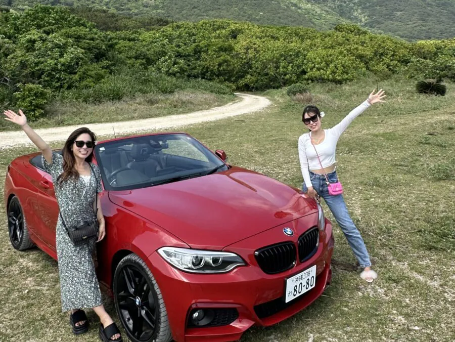 【石垣島・レンタカー】オープンタイプ自動車◆レッドBMWカブリオレ《最大4名乗り》無料送迎付き（No.r-20）