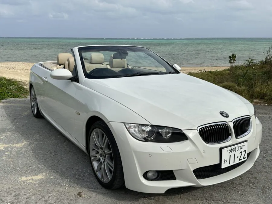 【石垣島・レンタカー】オープンタイプ自動車◆ホワイトBMWカブリオレ《最大4名乗り》無料送迎付き（No.r-23）