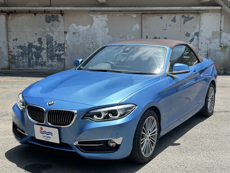 【石垣島・レンタカー】オープンタイプ自動車◆ブルーBMWカブリオレ《最大4名乗り》無料送迎付き（No.r-50）