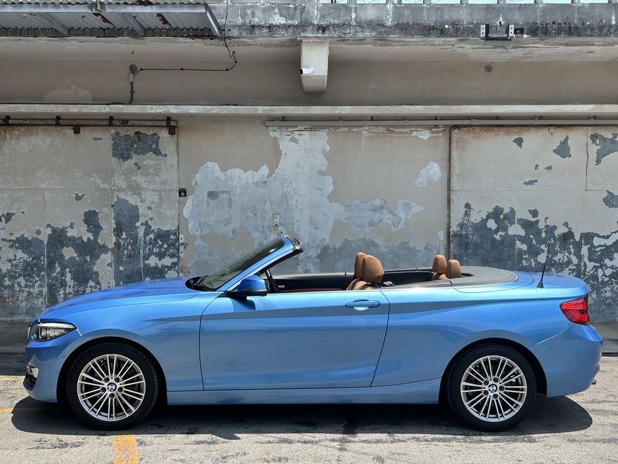 【石垣島・レンタカー】オープンタイプ自動車◆ブルーBMWカブリオレ《最大4名乗り》無料送迎付き（No.r-50）