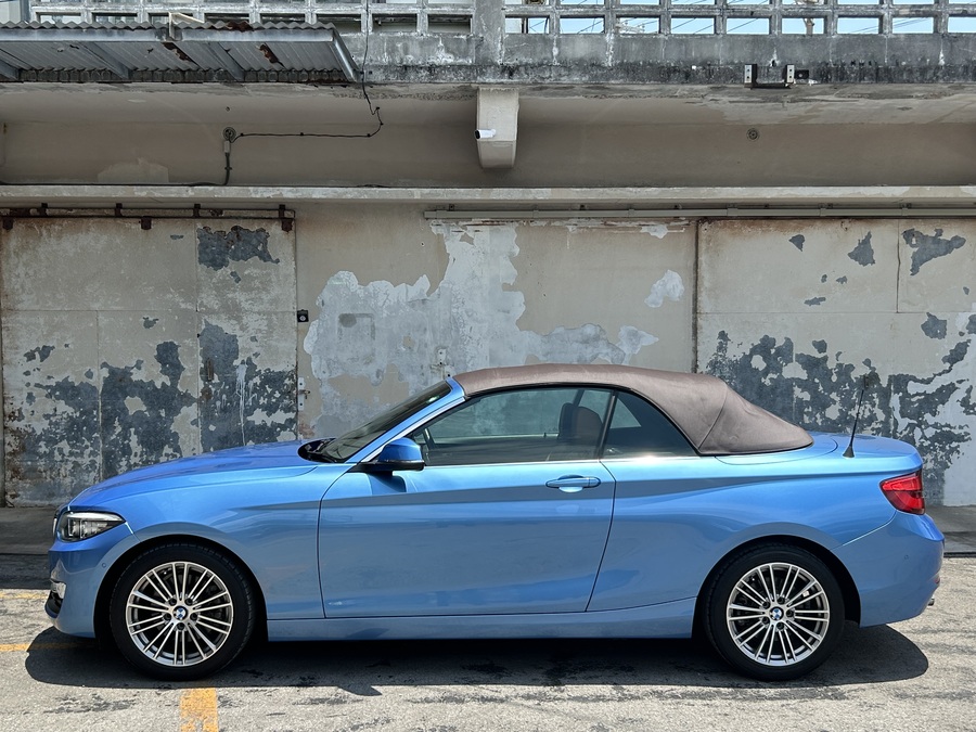 【石垣島・レンタカー】オープンタイプ自動車◆ブルーBMWカブリオレ《最大4名乗り》無料送迎付き（No.r-50）