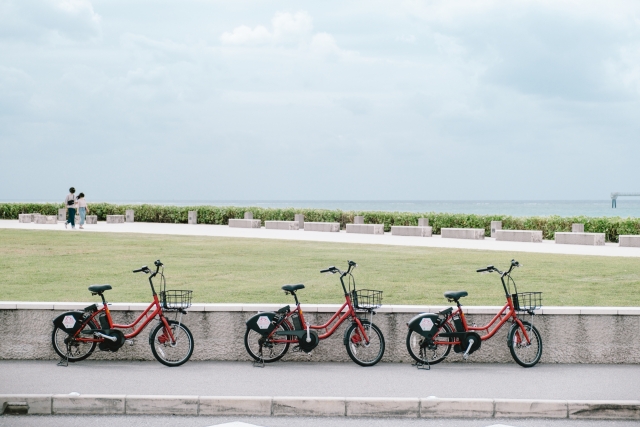 3台の自転車